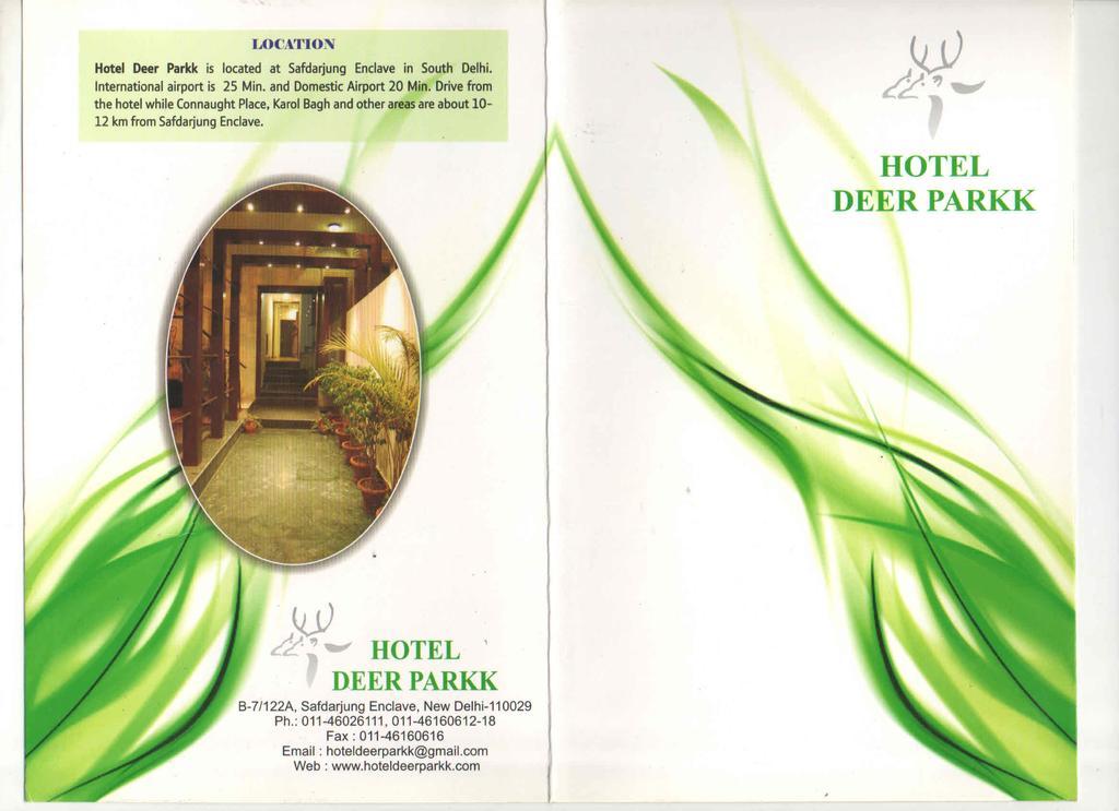 Hotel Deer Parkk New Delhi Eksteriør billede